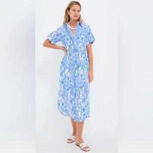 NWT Ro's Garden Blue Passion Aria Bea Maxi Dress size M